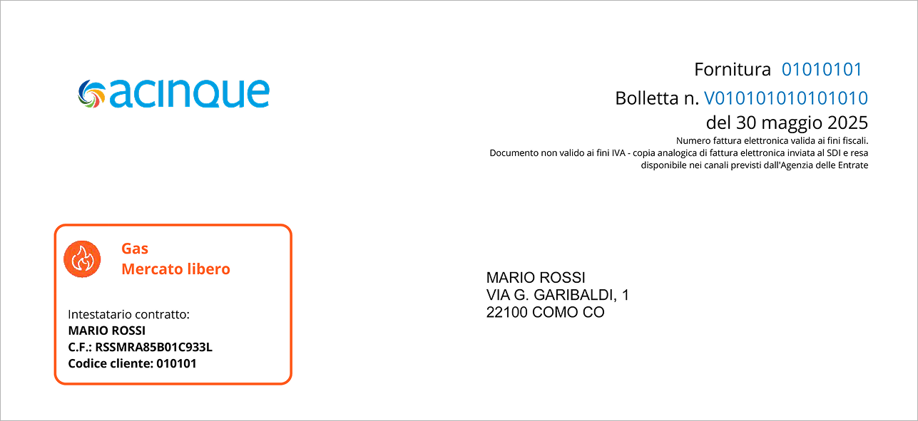 Immagine bolletta