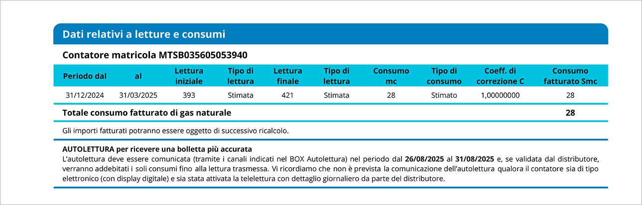 Immagine bolletta
