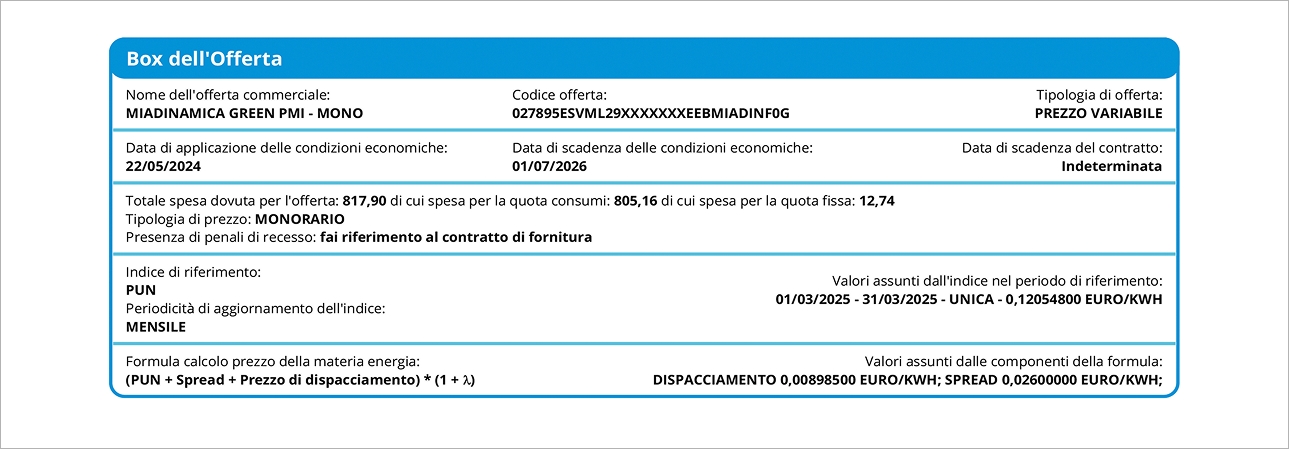 Immagine bolletta